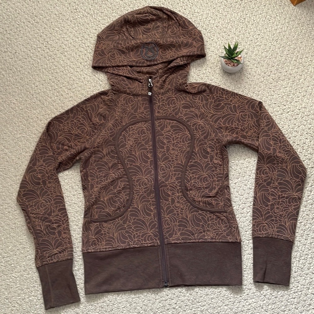 Lululemon rare remix hoodie Lux fox brown pattern 4